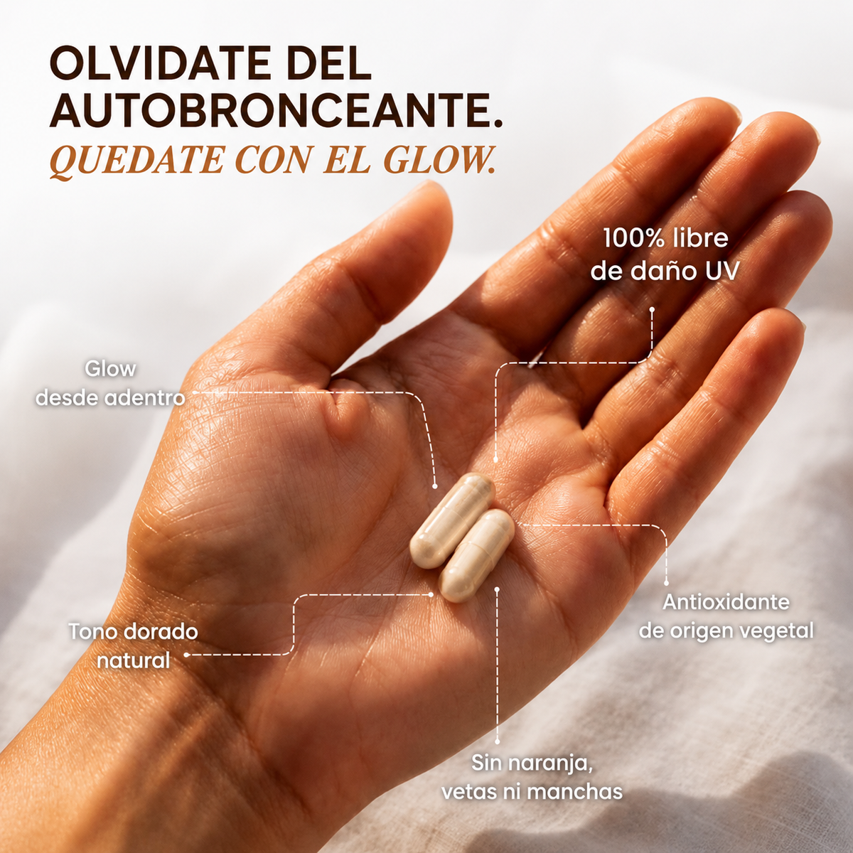 Doré Glow - Cápsulas Bronceadoras